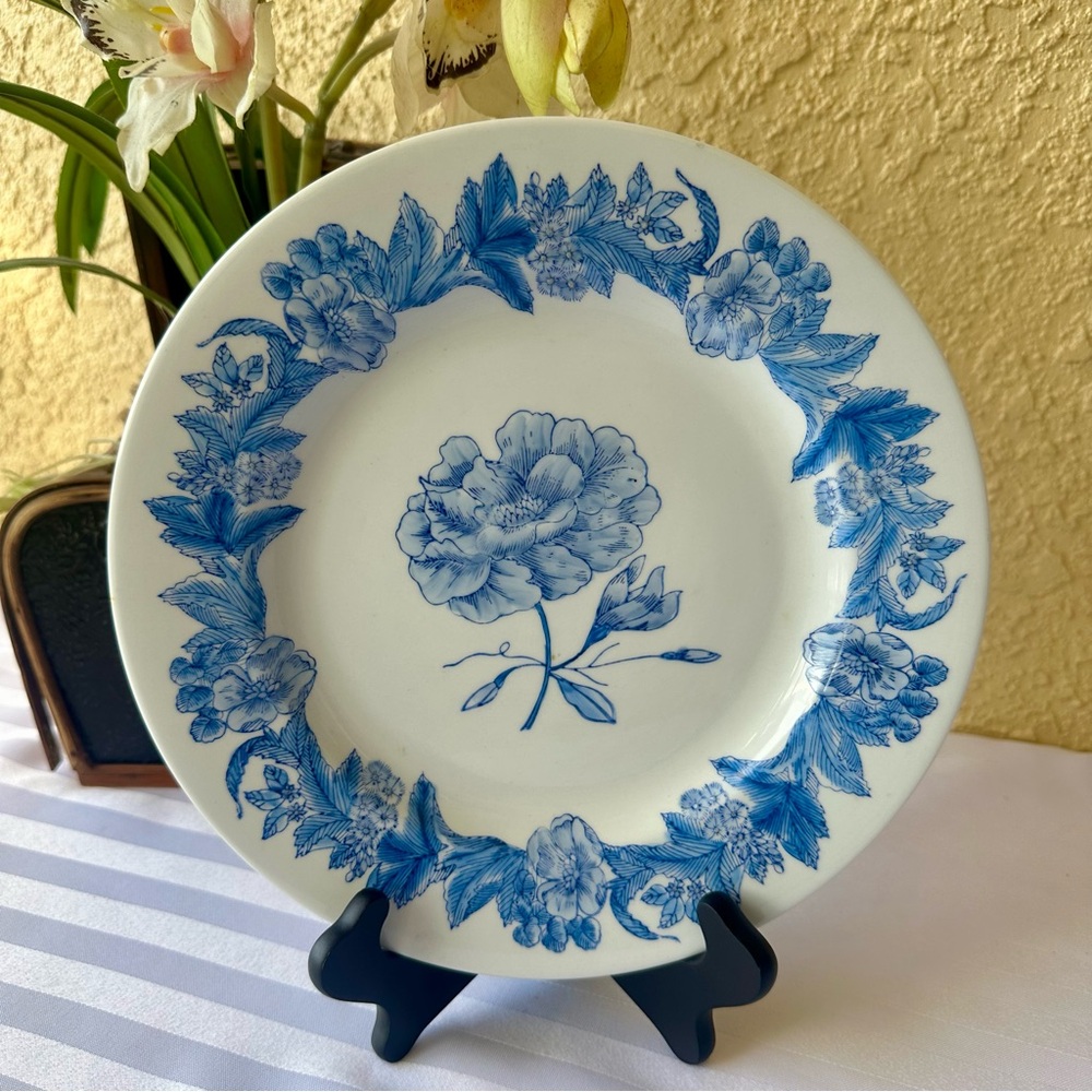 Blue Floral Collector’s Plate